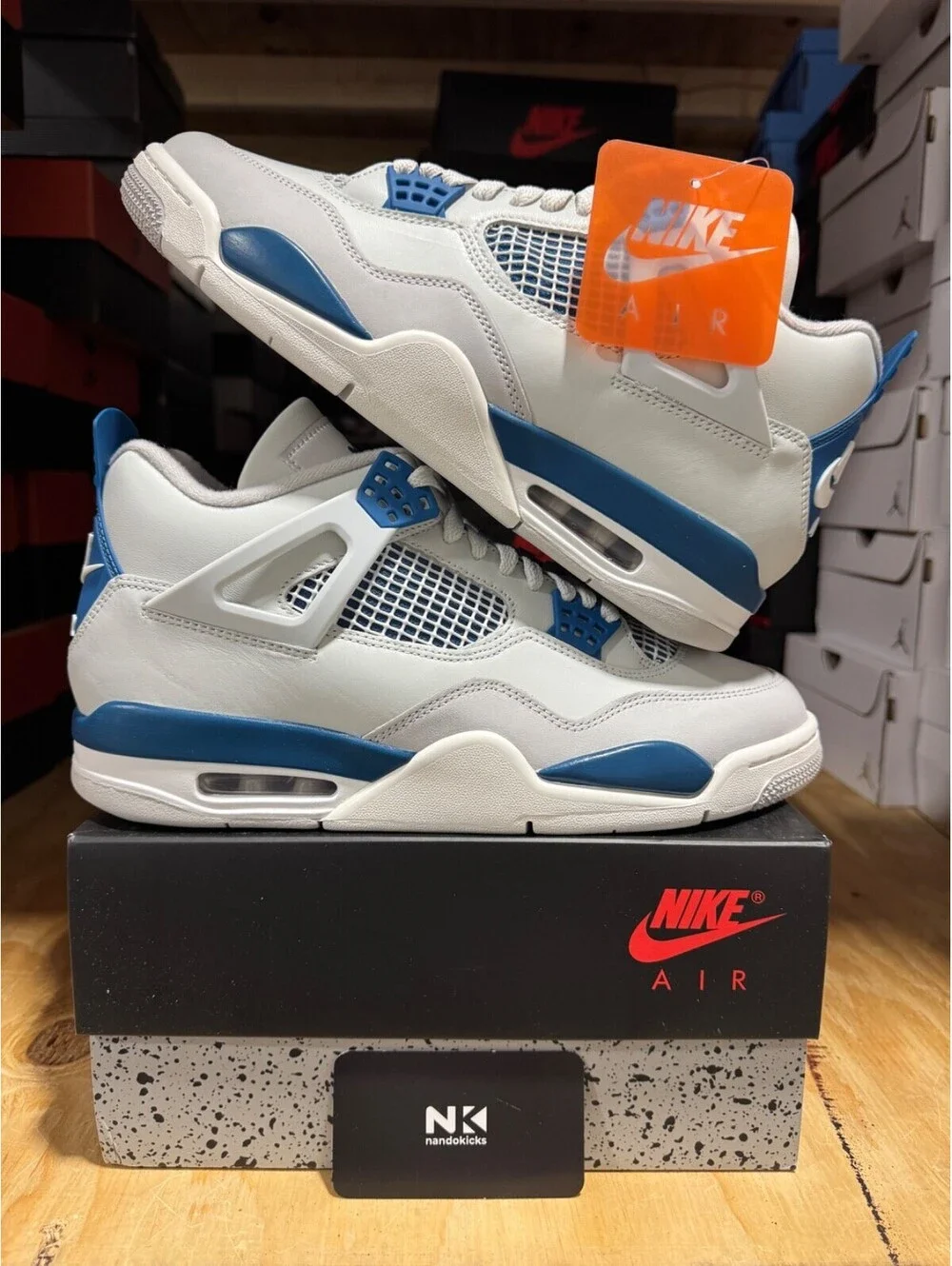 Air Jordan 4 Retro 'Military Blue' 2024 FV5029-141 BRAND NEW MENS SIZE 9